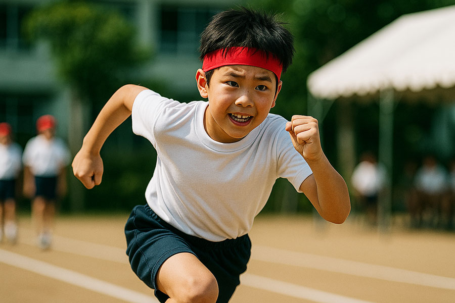 50メートル走の緊張を味方に