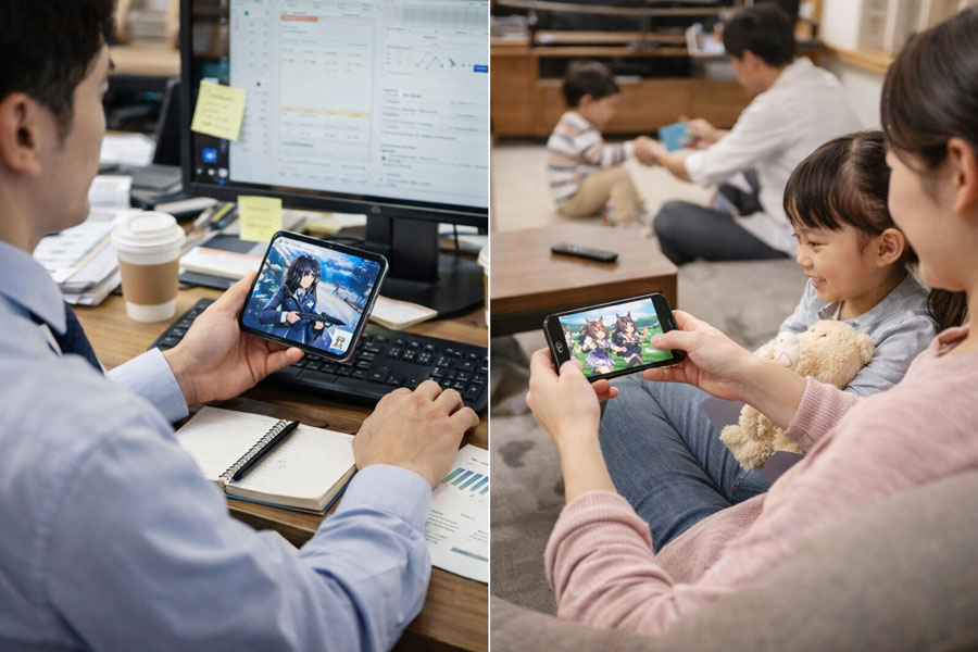 ライフスタイル別にブルアカとウマ娘を比較