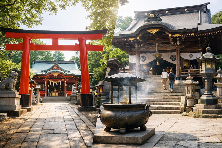 神社とお寺の両方に参拝