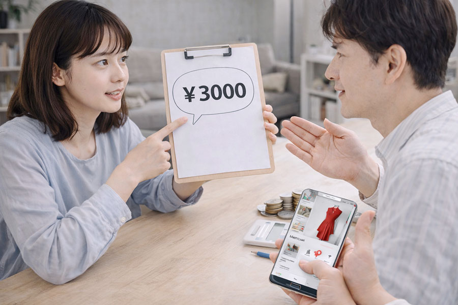 メルカリ値下げ交渉で具体的な金額の伝え方