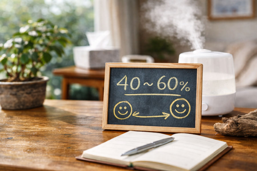 湿度は何パーセントがいい?結論は40〜60%