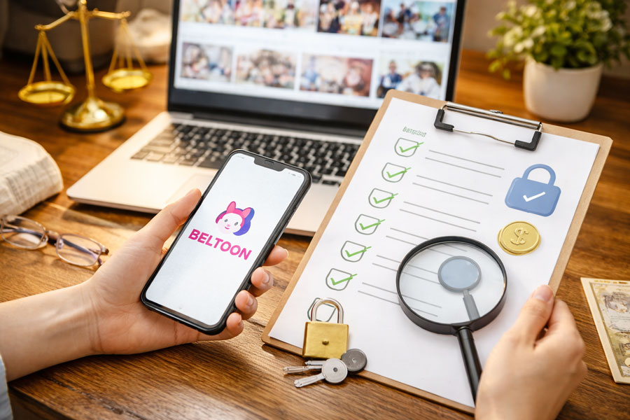 ベルトゥーンの安全を確認