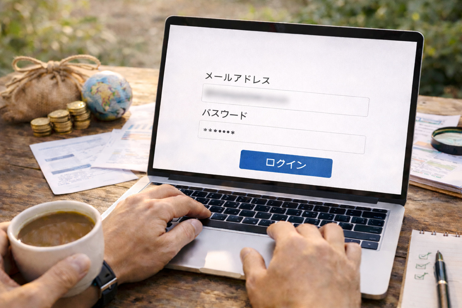 チャイルドスポンサーへログインで確認