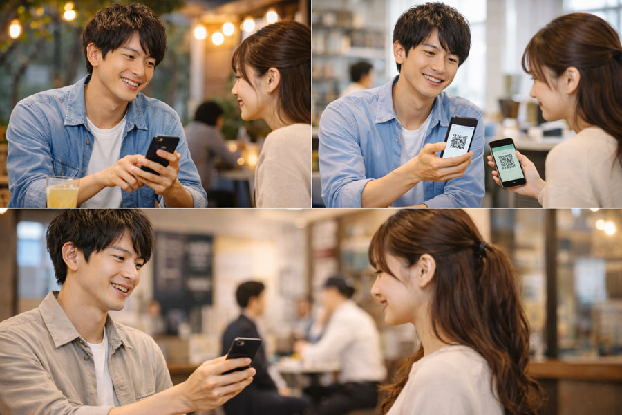 連絡先の聞き方は男から（場面別）