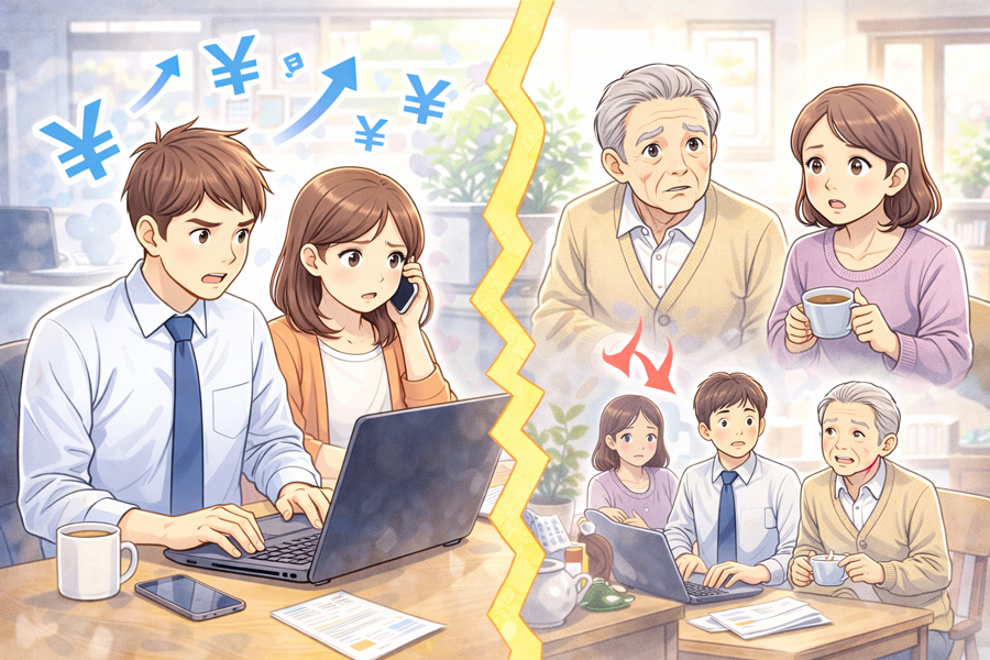 共働き・同居は不利？