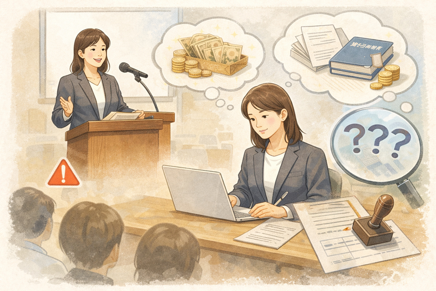 講演料・原稿料は許可要る？