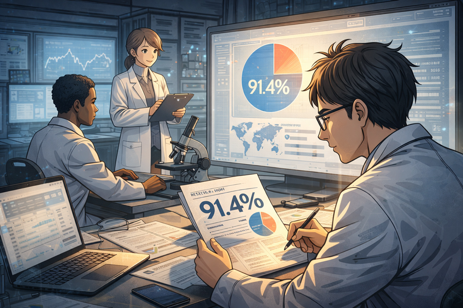 根拠は91.4％の研究