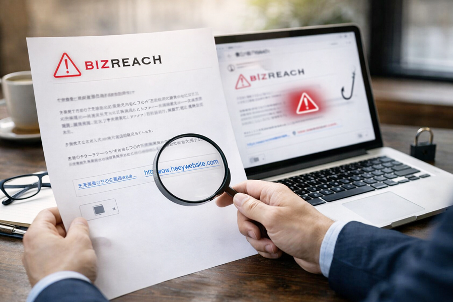 ビズリーチ詐欺メールの特徴とは?