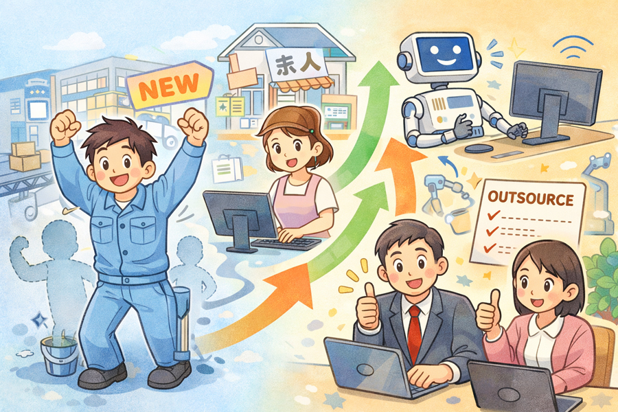 人手不足なのに人件費削減を避ける対策