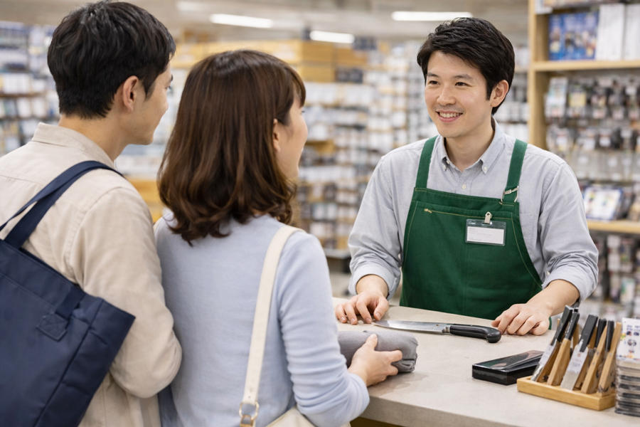 ホームセンターの包丁研ぎサービスの基本