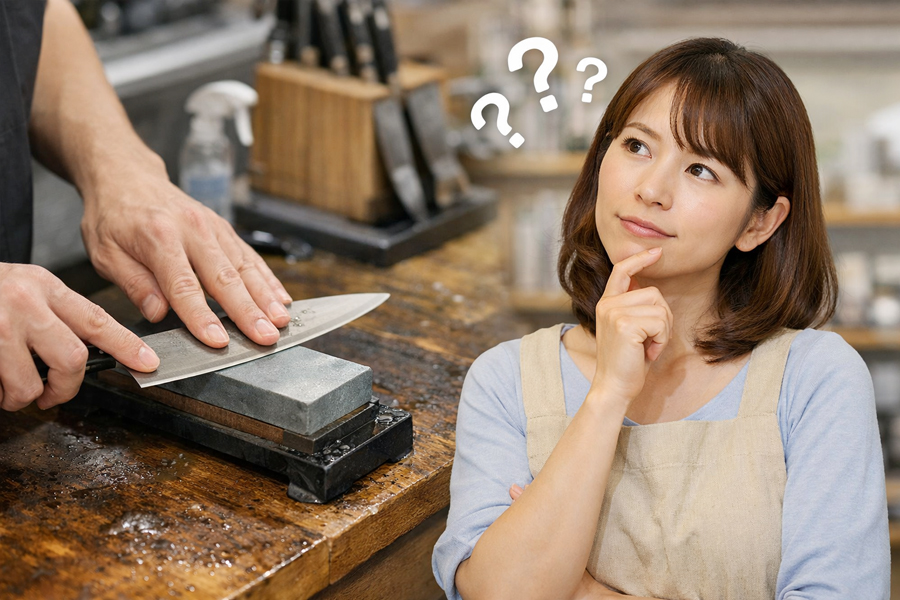 ホームセンターの包丁研ぎサービス