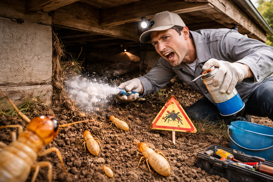 シロアリとコンクリートの対策