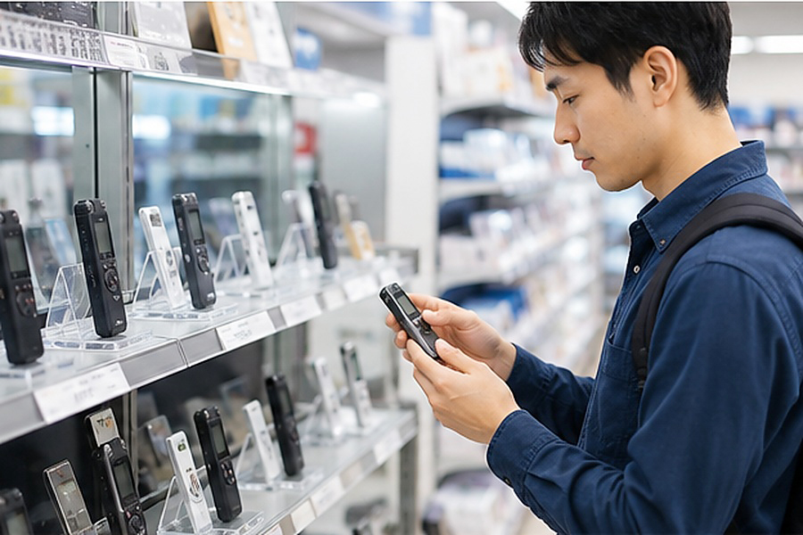 ボイスレコーダーはどこで買える？